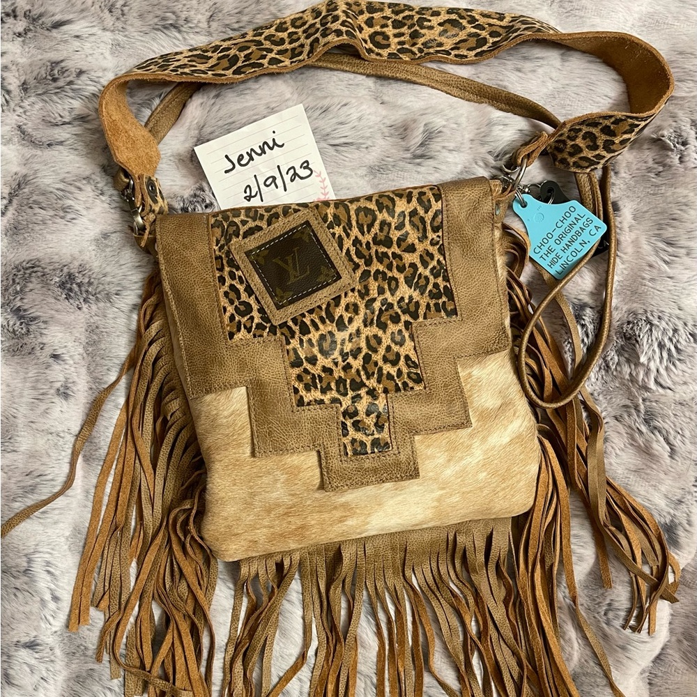 Holy Cow Couture Crossbody Brand New Cheetah LV